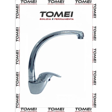 MISCELATORE RUBINETTO CROMO CANNA A P CARTUCCIA 40 MM CON ACCESSORI PER IL MONTA
